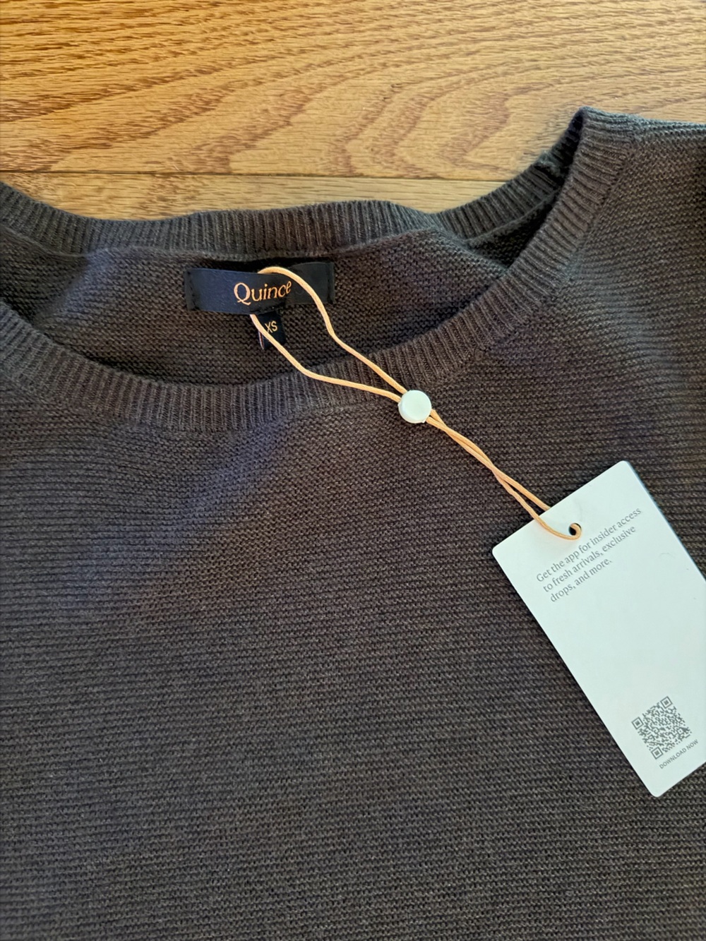 Dark Brown Quince Dolman Sweater - Picture 2 of 2